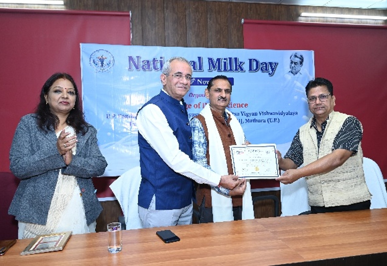Expert Lecture by Dr. B.S. Meena, Principal Scientist, Dairy Extension Division, ICAR-NDRI, Karnal on National Milk Day 2024 Celebrations (26 November, 2024)